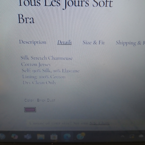 Bnwt Kiki De Montparnasse Tours Les Jours Soft Bra S And High Waist Bottoms - Picture 11 of 12